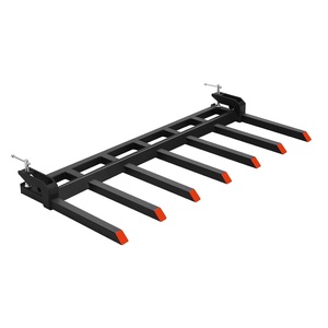 image:imageVEVOR 685 Clamp on Debris Forks for Buckets 7 Fork Tines 4560lbs Load Capacity Heavy Duty Pallet Forks for Tractor Loader Skid Steer Bolt on Bucket Attachments for Removing Yard Waste and Debris685