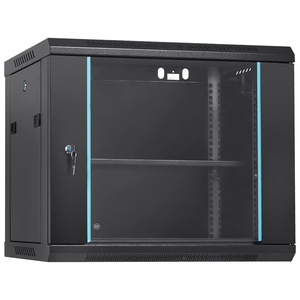 image:imageVEVOR 6U Wall Mount Network Server Cabinet 155 Deep Server Rack Cabinet Enclosure 200 lbs Max GroundMounted Load Capacity with Locking Glass Door Side Panels for IT Equipment AV Devices9UGlass Door