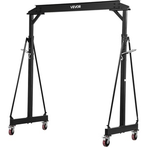 image:imageVEVOR Adjustable Gantry Crane 5000 lbs Capacity Portable Shop Lift Hoist with 10041476 in Height Adjustable Manual Trolley Locking Wheels Steel Construction for Factory Warehouse Auto Repair4400 lbs