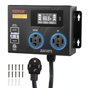 image:imageVEVOR Automatic EV Charging Switch NEMA 1430 Splitter Switch for Dryer amp EV Charger 24A Max 240V Smart Power Distribution with Circuit Breaker RealTime Display for EVs Ovens Dishwashers ETL