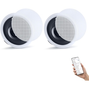image:imageVEVOR Bluetooth Ceiling Speakers 8 in Ceiling amp inWall Speaker System with Amplifier 2Way Flush Mount Speakers for Damp Humid Placement Home Theater Living Room or Covered Patio 1 Pair8 2 Pieces