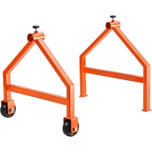 image:imageVEVOR Cable Dispenser Floor or Stud Mounted Wire Spool Rack Portable Wire Rack Dispenser with AntiSlip Metal Handle for Wiring Transport Swivel Eyelet for Electrical Industrial and Retail UseWire Rack