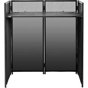 image:imageVEVOR DJ Table Stand 3243 x 18 Portable DJ Laptop and Controller Stand Lightweight DJ Desk DJ Booth Adjustable Height DJ Stand Foldable DoubleX Keyboard Stand amp Tabletop Audio Mixer StandDJ Table Stand