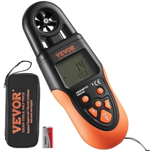 image:imageVEVOR Digital Anemometer Wireless Bluetooth Handheld Measuring Device Meter with LED Backlit Display Temperature Range 14 to 140 for Measuring Wind Speed Temperature Air Flow Velocity Wind Chill