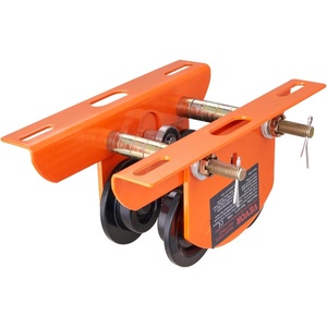 image:imageVEVOR Electric Hoist Manual Trolley 1100 lbs05 Ton Capacity for PA200 PA250 PA300 PA400 PA500 Push Beam Trolley with Dual Wheels 236472 Adjustable Flange Width for Straight Curved I Beam05T