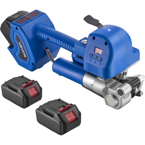 image:imageVEVOR Electric Strapping Machine 2 x 4000mAh Batteries Automatic Strapping Tool with Digital Display for 03940748 inches Wide PET Straps Handheld Banding Tools for Packaging Box PalletPET 5600N