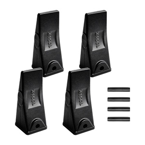 image:imageVEVOR Excavator Bucket Teeth with Pins 10 Pack 579 in Bucket Tooth Set Compatible with 23 amp 230 Series Excavators Heavy Duty Bolt on Digging Buckets Teeth for Skid Steer amp Mini Excavators4 pack