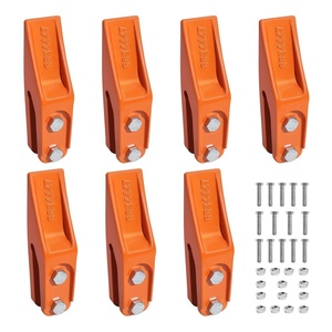 image:imageVEVOR Excavator Bucket Teeth with Pins 10 Pack 579 in Bucket Tooth Set Compatible with 23 amp 230 Series Excavators Heavy Duty Bolt on Digging Buckets Teeth for Skid Steer amp Mini Excavators7 pack