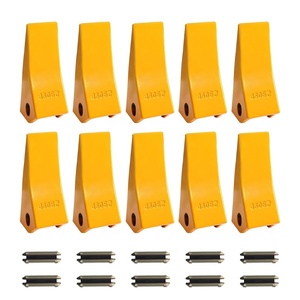 image:imageVEVOR Excavator Bucket Teeth with Pins 10 Pack 579 in Bucket Tooth Set Compatible with 23 amp 230 Series Excavators Heavy Duty Bolt on Digging Buckets Teeth for Skid Steer amp Mini Excavators10 pack