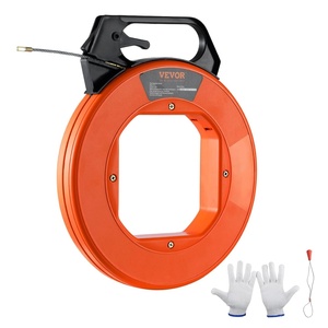 image:imageVEVOR Fish Tape 240foot 18inch Steel Wire Puller with Optimized Housing and Handle EasytoUse Cable Puller Tool Flexible Wire Fishing Tools for Walls and Electrical Conduit NonConductive125foot  316inch