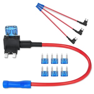 image:imageVEVOR Fuse Tap 24 Packs 4 Types 12V Car AddaCircuit Fuse Tap Adapter Standard Mini Micro2 and Low Profile Mini Blade Fuses Holder ATO ATC ATM Fuses Adapter Jumper for Cars Trucks Boats