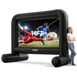 image:imageVEVOR Inflatable Movie Screen 14 ft Outdoor Inflatable Projection Screen with Portable Storage Bag FrontRear Projection Easy Set Up Blow Up Screen for Outdoor Backyard Movie Night Theme Parties14FT