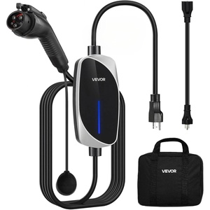image:imageVEVOR Level 2 Tesla Charger 32 Amp Adjustable Current 240V Portable Home Electric Car EV Charger with 25 ft Charging Cable NEMA 1450P Plug LCD Display NACS Connector for Tesla Model YX3S97 x 38 x 23 in