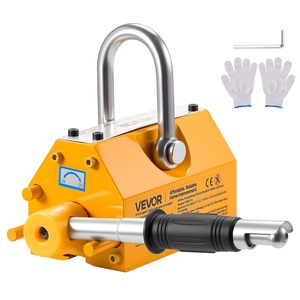 image:imageVEVOR Magnetic Lid Lifter Dolly 1320 lbs Pulling Capacity Steel Dolly with Heavy Duty Magnet Lift and 2 Wheels Adjustable Handle N42 Neodymium Foldable and Portable for Lifting Manhole Covers880 lbs400 kg Magnetic Lifter