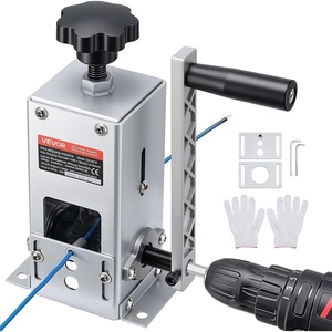 image:imageVEVOR Manual Wire Stripper Machine 006118 in Copper Cable Stripper Tool Hand Crank or Drill Powered Modes HeavyDuty Q235 Frame Wire Stripping Machine Easy to Use for Scrap Copper RecyclingManual Hand Crank or Drill Powered
