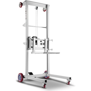 image:imageVEVOR Material Lift Winch Stacker 551 lbs Capacity Heavy Duty Pallet Truck Dolly with Adjustable Forks amp 6Wheel System 70 inch Max Lifting Height Industrial Manual Pallet Truck Dolly551 lbs