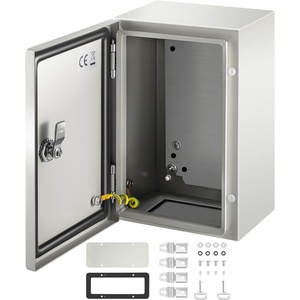 image:imageVEVOR NEMA Steel Enclosure 12 x 12 x 8 NEMA 4X Steel Electrical BoxIP66 Waterproof amp DustproofOutdoorIndoor Electrical Junction Boxwith Mounting Plate12 x 8 x 6