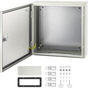 image:imageVEVOR NEMA Steel Enclosure 24 x 24 x 12 NEMA 4X Steel Electrical Box IP66 Waterproof amp Dustproof OutdoorIndoor Electrical Junction Box with Mounting Plate16 x 16 x 6