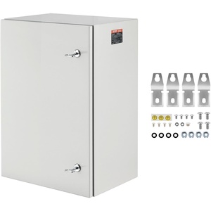 image:imageVEVOR NEMA Steel Enclosure 24 x 24 x 12 NEMA 4X Steel Electrical Box IP66 Waterproof amp Dustproof OutdoorIndoor Electrical Junction Box with Mounting Plate24 x 16 x 12