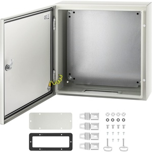 image:imageVEVOR NEMA Steel Enclosure 24 x 24 x 12 NEMA 4X Steel Electrical Box IP66 Waterproof amp Dustproof OutdoorIndoor Electrical Junction Box with Mounting Plate20 x 20 x 6
