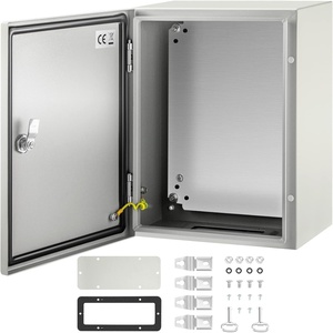 image:imageVEVOR NEMA Steel Enclosure 24 x 24 x 12 NEMA 4X Steel Electrical Box IP66 Waterproof amp Dustproof OutdoorIndoor Electrical Junction Box with Mounting Plate16 x 12 x 8
