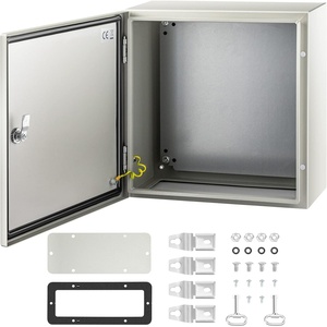 image:imageVEVOR NEMA Steel Enclosure 24 x 24 x 12 NEMA 4X Steel Electrical Box IP66 Waterproof amp Dustproof OutdoorIndoor Electrical Junction Box with Mounting Plate16 x 16 x 8