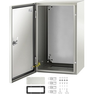 image:imageVEVOR NEMA Steel Enclosure 24 x 24 x 12 NEMA 4X Steel Electrical Box IP66 Waterproof amp Dustproof OutdoorIndoor Electrical Junction Box with Mounting Plate20 x 12 x 10