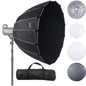 image:imageVEVOR Parabolic Softbox 33 in  850 mm Quick Release and Quick Fold Lightweight and Portable Universal Bowens Mount 4 Lighting Effects Fits for Professionoal Photography Daily FilmingParabolic Softbox