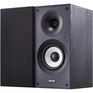 image:imageVEVOR Passive Bookshelf Speaker 300W Book Shelf Stereo Speakers with 525Inch Woofer and 1Inch Tweeter Detachable Grille 65Hz20KHz Frequency Response Wooden Enclosurefor Home Theater 1 Pair55 Inch