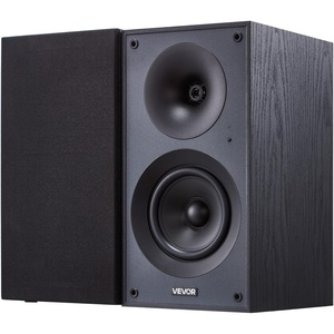 image:imageVEVOR Passive Bookshelf Speaker 300W Book Shelf Stereo Speakers with 525Inch Woofer and 1Inch Tweeter Detachable Grille 65Hz20KHz Frequency Response Wooden Enclosurefor Home Theater 1 Pair525 Inch