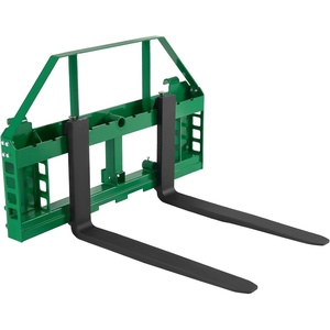 image:imageVEVOR Skid Steer Pallet Forks 50 Pallet Fork Frame with 42 Fork Blades 2inch Hitch Receiver amp Spear Sleeves Rated 4000 LB Fit for JD Tractors48 Forks
