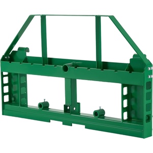 image:imageVEVOR Skid Steer Pallet Frame 4000 lbs Rated Load Capacity 50inch Pallet Fork Frame Attachments with 2inch Hitch Receiver amp Spear Sleeves Fit for John Deere Loaders Quick Attach Mount Frame OnlyFit for JD