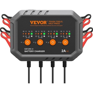 image:imageVEVOR Smart Battery Charger 25A 6V 12V 24V Ternary Lithium LiFePO4 LeadAcid GelAGM Battery Charger with 34Inch LCD Display Trickle Charging Maintainer Desulfator for Car Boat Motorcycle2A4