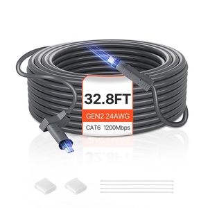 image:imageVEVOR Starlink Gen 2 Cable 328 FT 24 AWG Copper Core Durable Extension Cable for Standard Generation 2 Compatible with Starlink Rectangular Satellite V2 Flexible Wiring for RV Backyard Campinggen2 24AWG 328ft