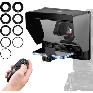 image:imageVEVOR Teleprompter 8 Desktop Prompter with Adjustable Spectroscope Remote Control for YouTube Twitch Zoom Supports DSLRWebcamSmartphone for Video RecordingLive StreamingMirror Size 10 Inch