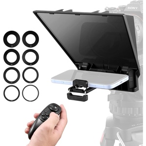 image:imageVEVOR Teleprompter 8 Desktop Prompter with Adjustable Spectroscope Remote Control for YouTube Twitch Zoom Supports DSLRWebcamSmartphone for Video RecordingLive StreamingMirror Size88 Inch