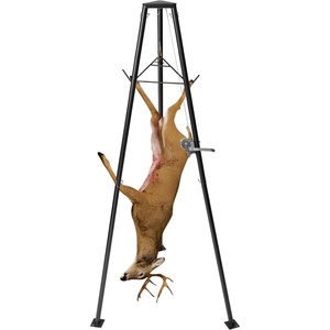 image:imageVEVOR Tree Mounted Deer Hoist 353 lbs Load Capacity Hunting Game Hoist Winch Lift with Ratchet Strap Heavy Duty Deer Hanger for Skinning Cleaning Hanging Feed and Field Dressing Black500 lbs
