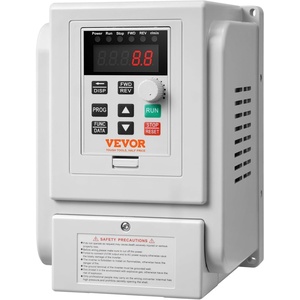 image:imageVEVOR VFD 10HP 75KW 34A 1 Phase 220V240V Input to 3 Phase 220V240V Output Variable Frequency Drive 0400Hz VFD for AC Motor Speed Control5x5x73