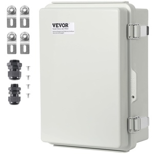 image:imageVEVOR WeatherResistant Junction Box Dimensions 1693x1299x709 inches Crafted from ABS Plastic with a Secure Hinged Lid and Stainless Steel Lock IP67 Rated for Ultimate Dust and Water Protect1181x 787x708