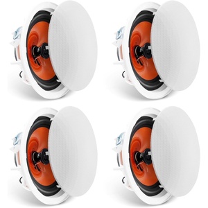image:imageVEVOR inWall Speakers 8 in Wall Speaker System with Paintable Grille HiFi Sound 200W Peak 2Way Rectangular Speakers for Damp Humid Indoor Placement Bath Kitchen Covered Porches 1 Pair100W4