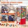image:imageVEVOR Gumball Machine for Kids 17H Home Candy Vending Machine PC Gumball Dispenser Bubble Gum Machine for Game Stores Coin Operated Gumball Bank for Toy Capsules Bouncy Balls Candy RedRed