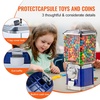 image:imageVEVOR Gumball Machine for Kids 17H Home Candy Vending Machine PC Gumball Dispenser Bubble Gum Machine for Game Stores Coin Operated Gumball Bank for Toy Capsules Bouncy Balls Candy RedBlue