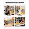 image:imageVEVOR Gumball Machine for Kids 17H Home Candy Vending Machine PC Gumball Dispenser Bubble Gum Machine for Game Stores Coin Operated Gumball Bank for Toy Capsules Bouncy Balls Candy RedYellow