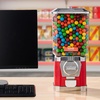 image:imageVEVOR Gumball Machine for Kids 17H Home Candy Vending Machine PC Gumball Dispenser Bubble Gum Machine for Game Stores Coin Operated Gumball Bank for Toy Capsules Bouncy Balls Candy RedRed