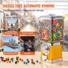 image:imageVEVOR Gumball Machine for Kids 17H Home Candy Vending Machine PC Gumball Dispenser Bubble Gum Machine for Game Stores Coin Operated Gumball Bank for Toy Capsules Bouncy Balls Candy RedYellow