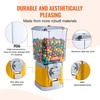 image:imageVEVOR Gumball Machine for Kids 17H Home Candy Vending Machine PC Gumball Dispenser Bubble Gum Machine for Game Stores Coin Operated Gumball Bank for Toy Capsules Bouncy Balls Candy RedYellow