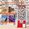 image:imageVEVOR Gumball Machine for Kids 17H Home Candy Vending Machine PC Gumball Dispenser Bubble Gum Machine for Game Stores Coin Operated Gumball Bank for Toy Capsules Bouncy Balls Candy RedRed