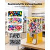 image:imageVEVOR Gumball Machine for Kids 17H Home Candy Vending Machine PC Gumball Dispenser Bubble Gum Machine for Game Stores Coin Operated Gumball Bank for Toy Capsules Bouncy Balls Candy RedYellow