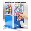 image:imageVEVOR Gumball Machine for Kids 17H Home Candy Vending Machine PC Gumball Dispenser Bubble Gum Machine for Game Stores Coin Operated Gumball Bank for Toy Capsules Bouncy Balls Candy RedBlue