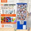 image:imageVEVOR Gumball Machine for Kids 17H Home Candy Vending Machine PC Gumball Dispenser Bubble Gum Machine for Game Stores Coin Operated Gumball Bank for Toy Capsules Bouncy Balls Candy RedBlue